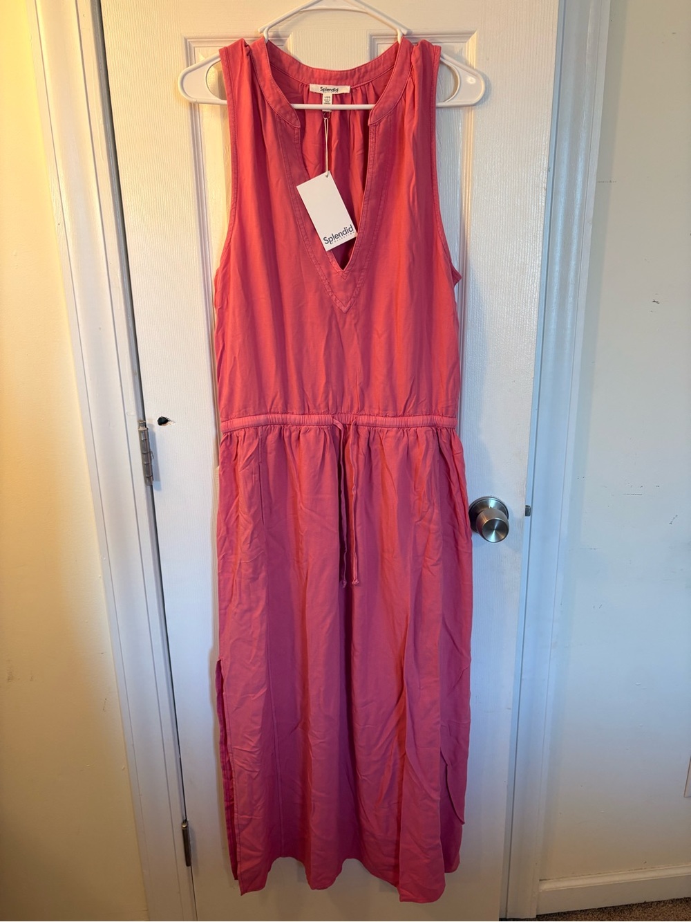 Splendid Lennon Sleeveless Maxi Dress in Chateau Rose